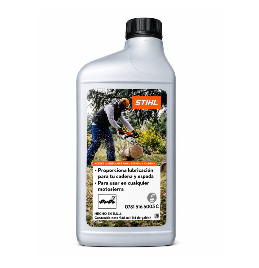 Aceite lubricante para espada y cadena ¼ gal